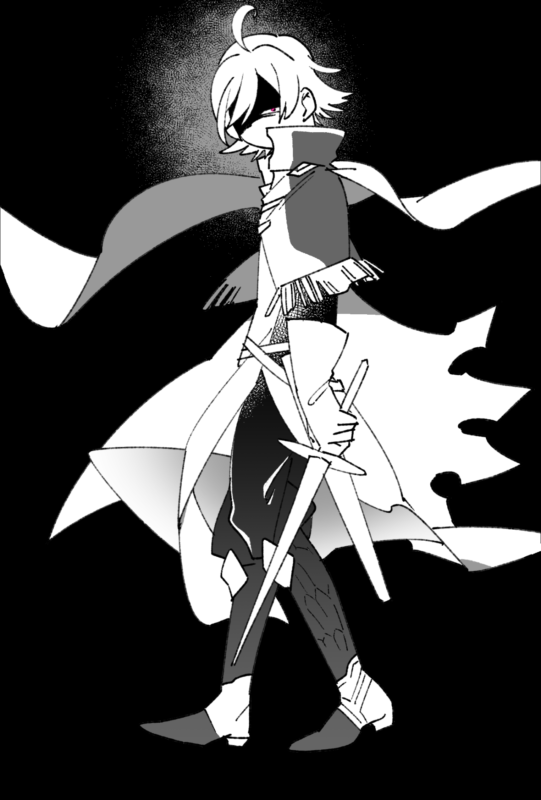 暗殺者然としたアロケルの絵