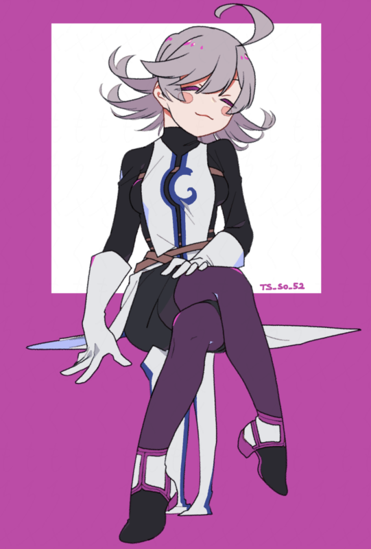 女体化アロケルのイラスト