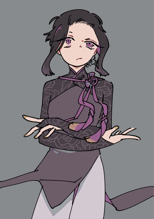 不機嫌な表情をした葛城のらくがき