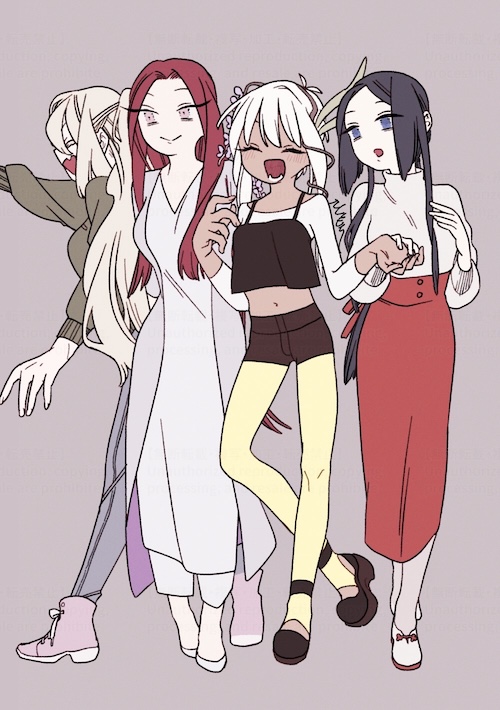 母属性4人
左から寶王女・かのこ・予与観・智仙